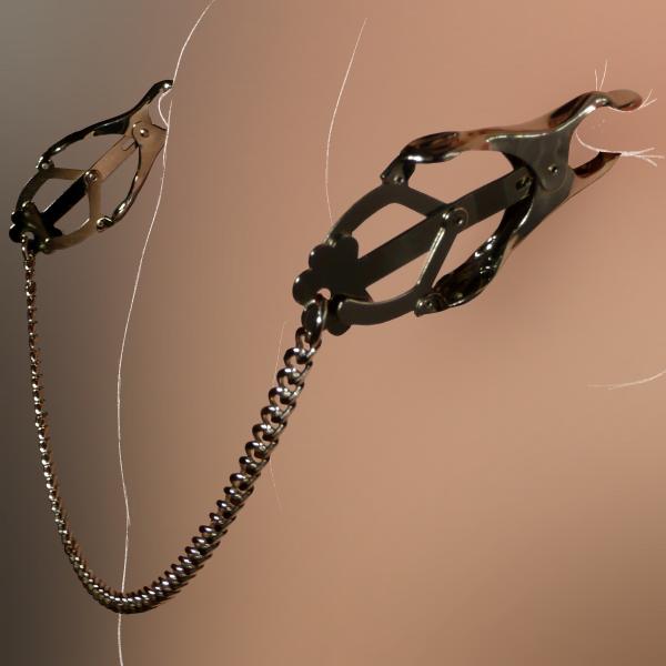 &quot;Butterfly&quot;-Nipple Clamps with Chain