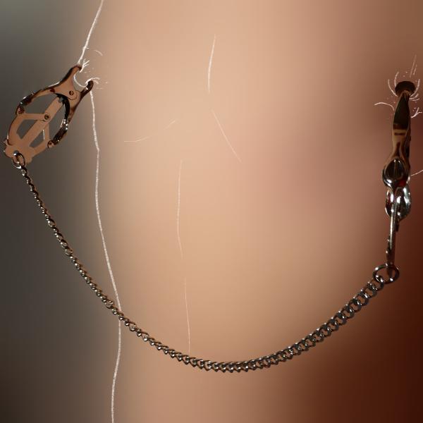 &quot;Butterfly&quot;-Nipple Clamps with Chain