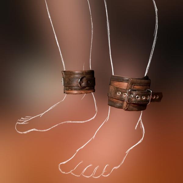 'Wotan' Cuffs, antique-brown